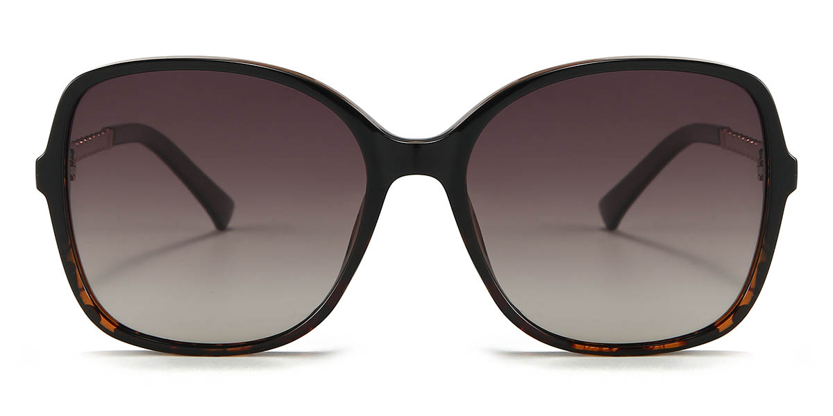Tortoiseshell Gradual Brown Osvaldo - Square Sunglasses