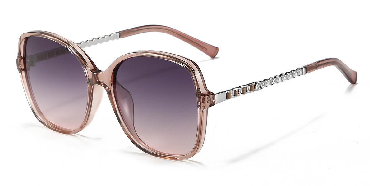 Tawny Gradual Purple Osvaldo Glasses - Square Sunglasses