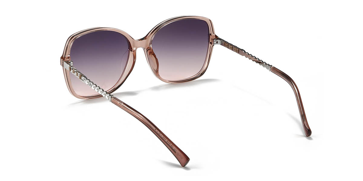 Tawny Gradual Purple Osvaldo Glasses - Square Sunglasses