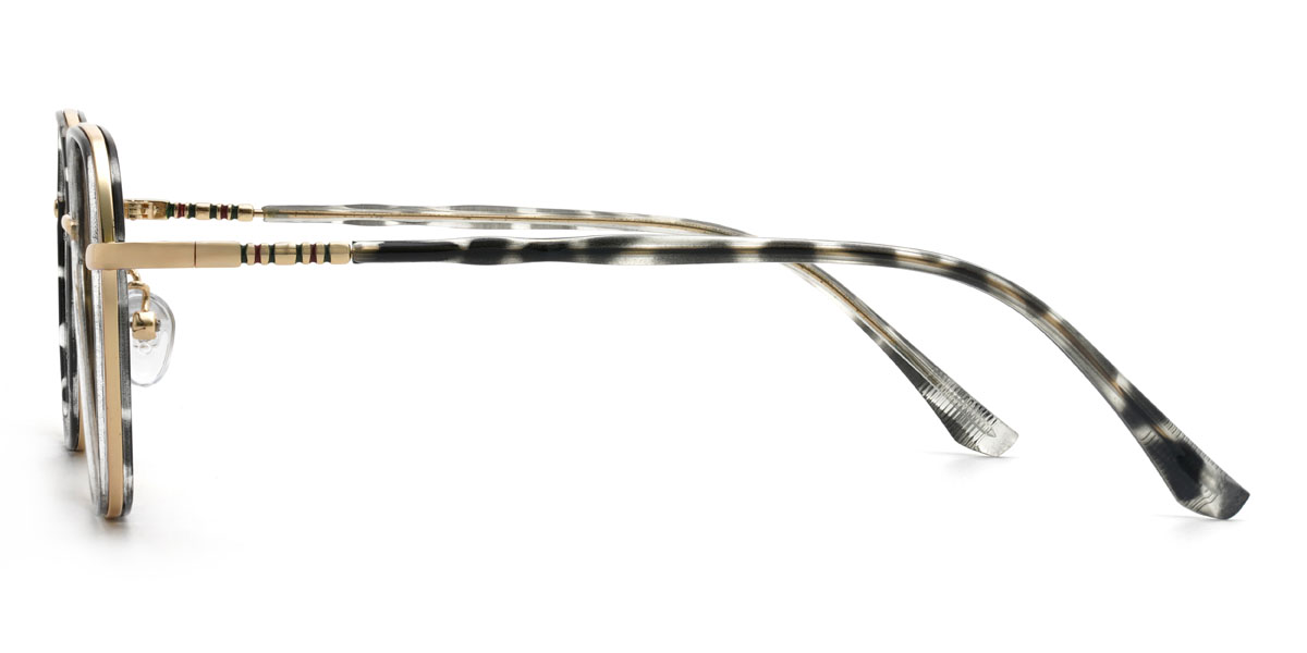 Gold Black Tortoiseshell Jahkai Glasses - Oval Glasses