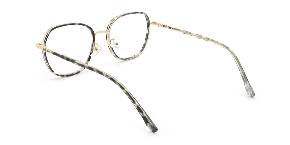 Gold Black Tortoiseshell Jahkai Glasses - Oval Glasses