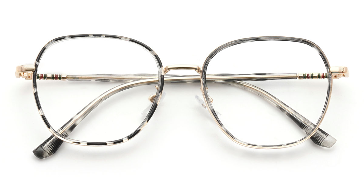 Gold Black Tortoiseshell Jahkai Glasses - Oval Glasses