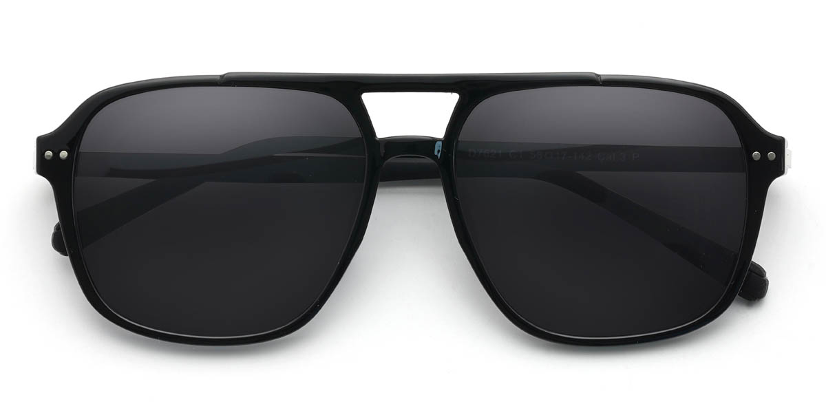 Black Grey Luigi Glasses - Aviator Sunglasses