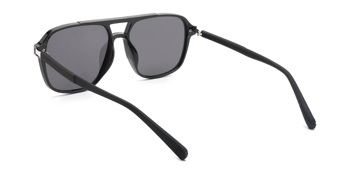 Black Grey Luigi Glasses - Aviator Sunglasses