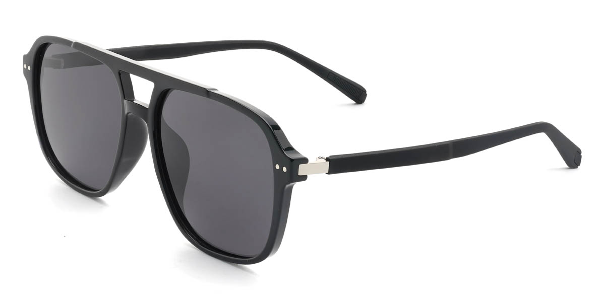 Black Grey Luigi Glasses - Aviator Sunglasses