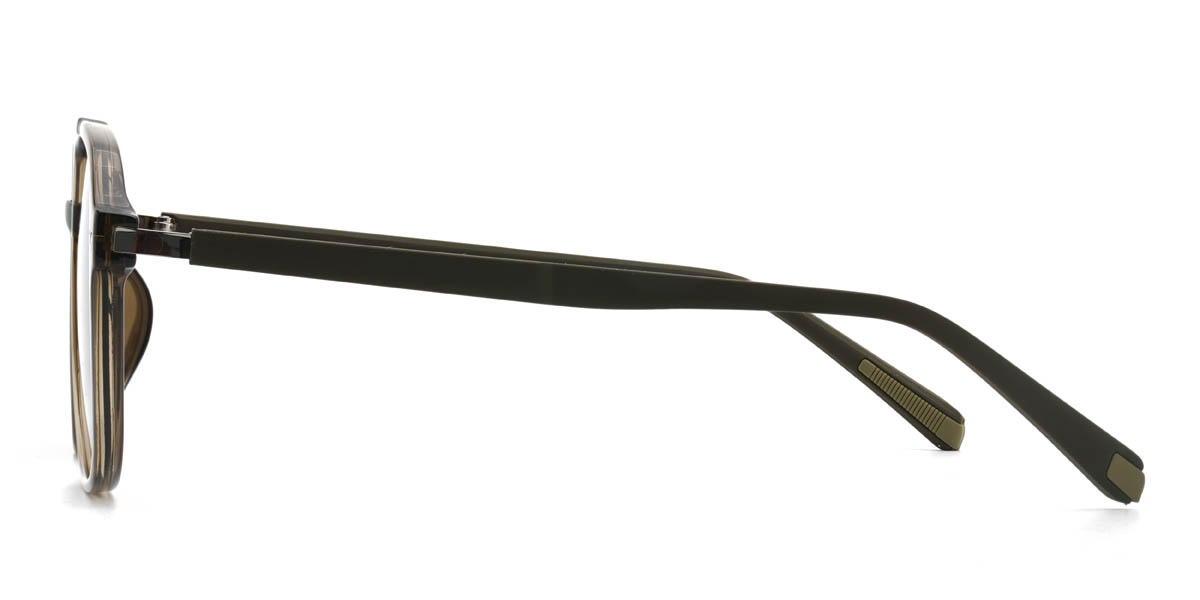 Olive Green Grey Luigi Glasses - Aviator Sunglasses