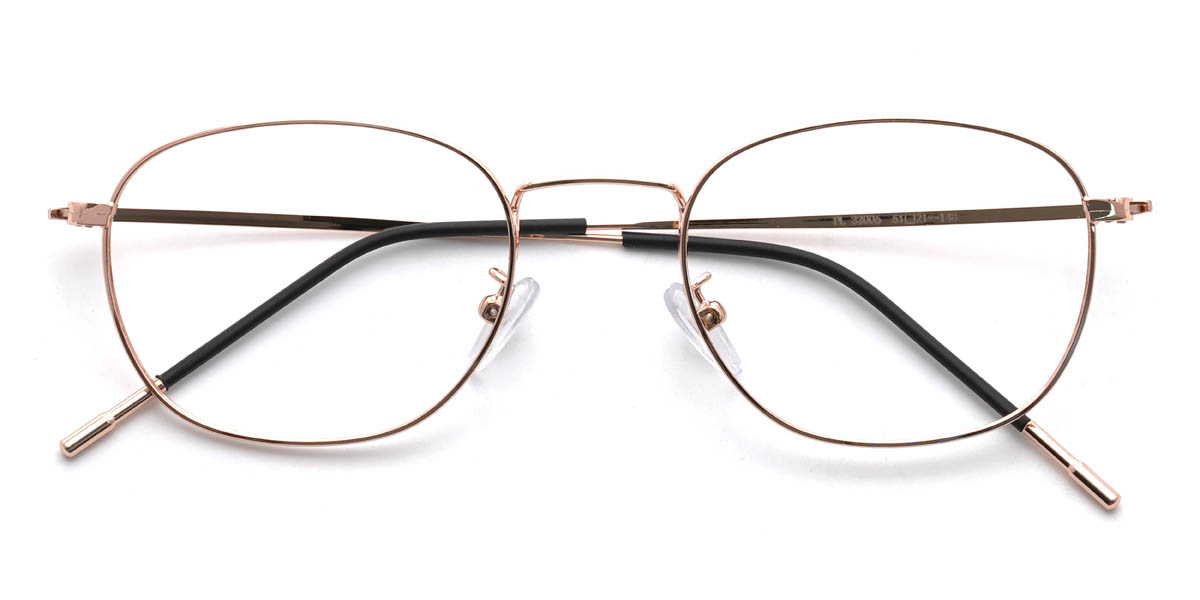 Rose Gold Zailey Glasses - Oval Glasses