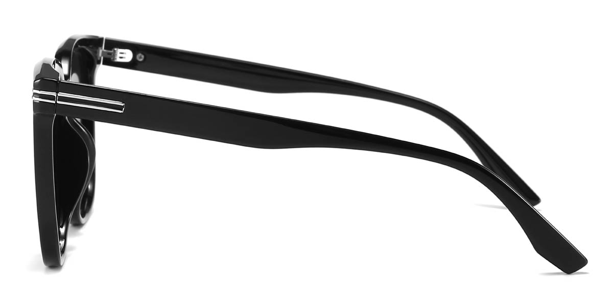 Black Grey Buckley Glasses - Square Sunglasses