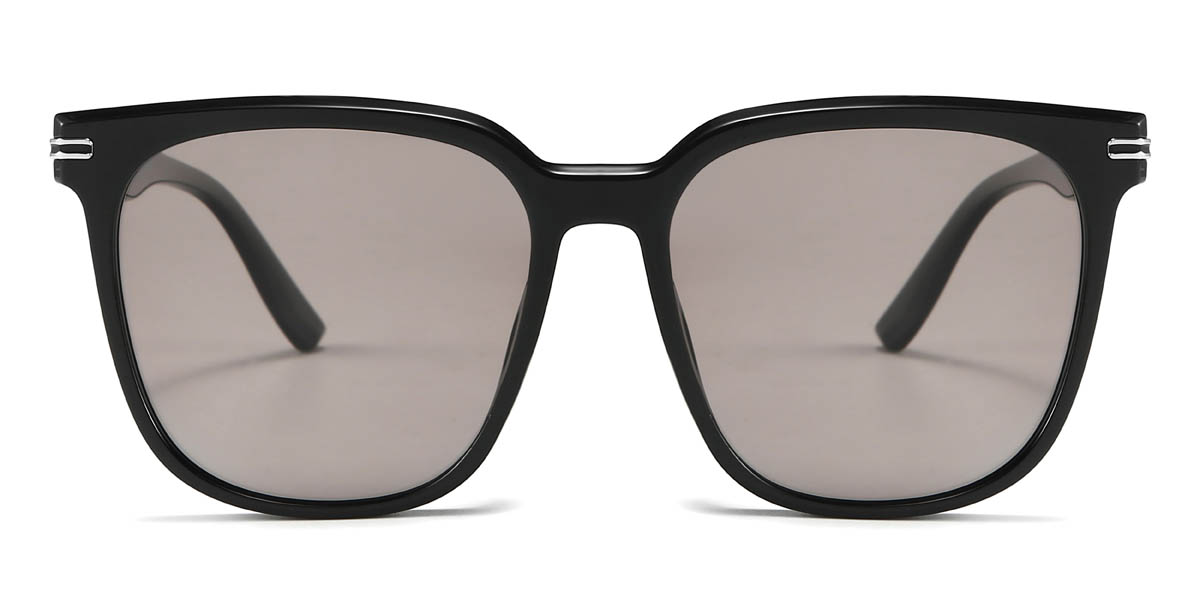 Black Brown Buckley Glasses - Square Sunglasses