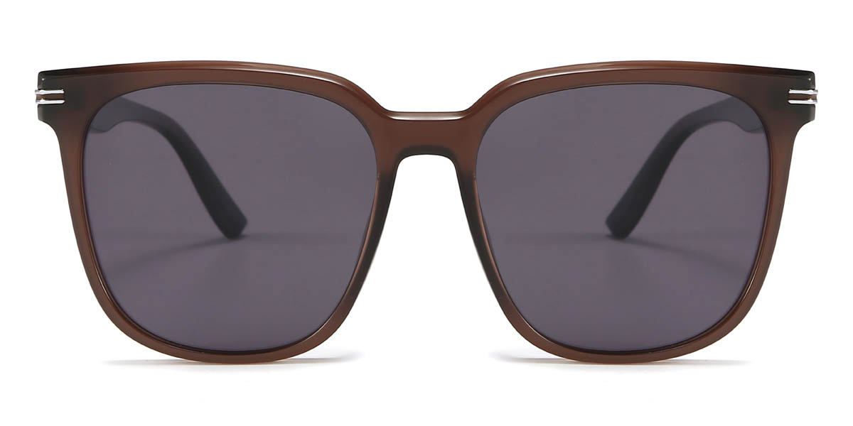 Braun Grau Buckley Brille - Square Sunglasses