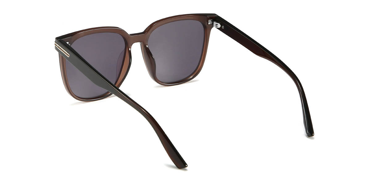 Braun Grau Buckley Brille - Square Sunglasses