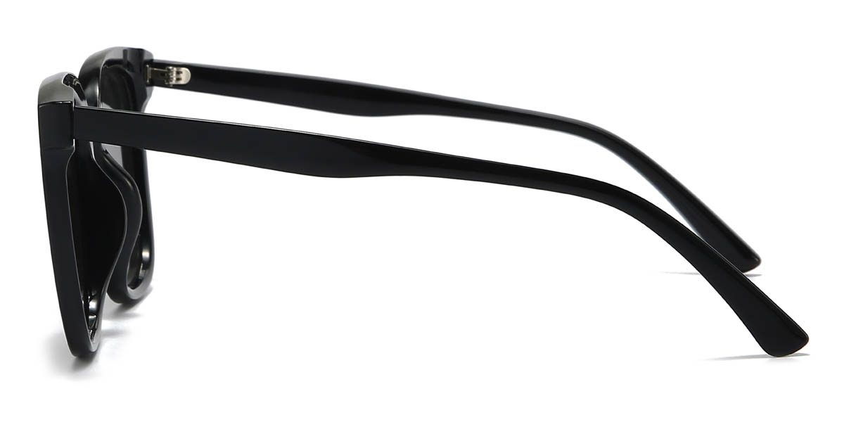 Black Grey Lupita Glasses - Square Sunglasses