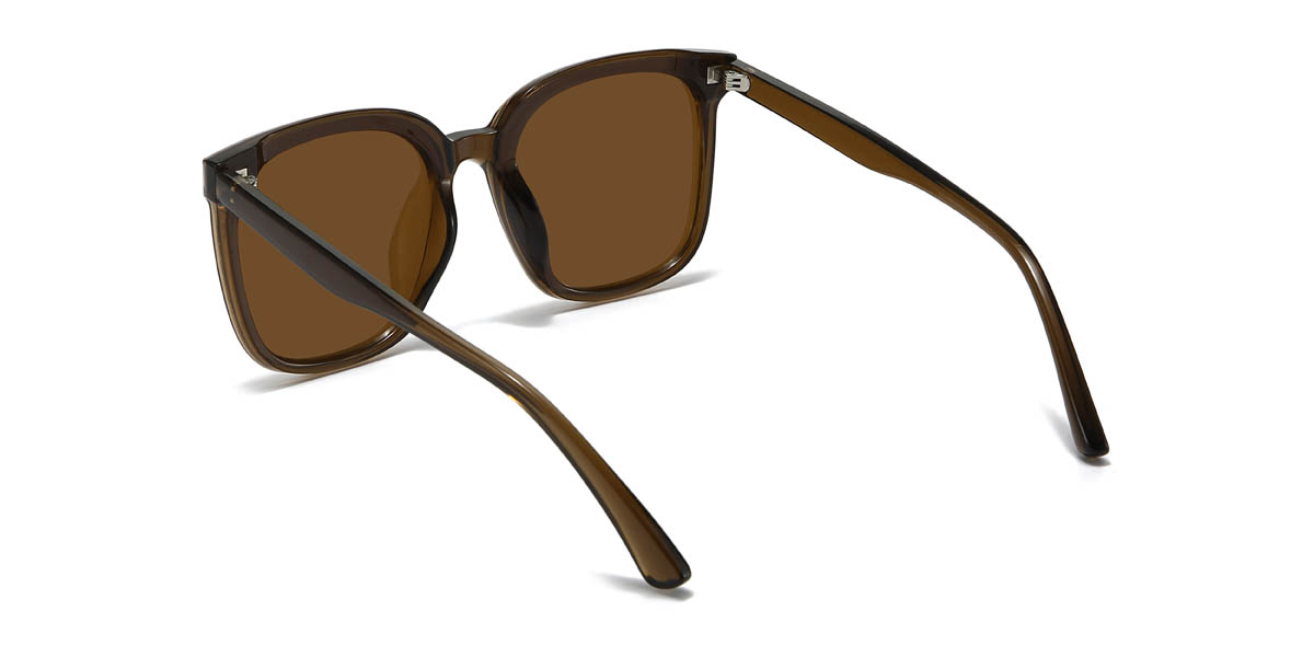 Brown Brown Lupita Glasses - Square Sunglasses