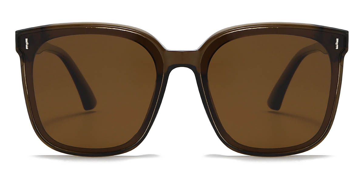 Brown Brown Lupita Glasses - Square Sunglasses