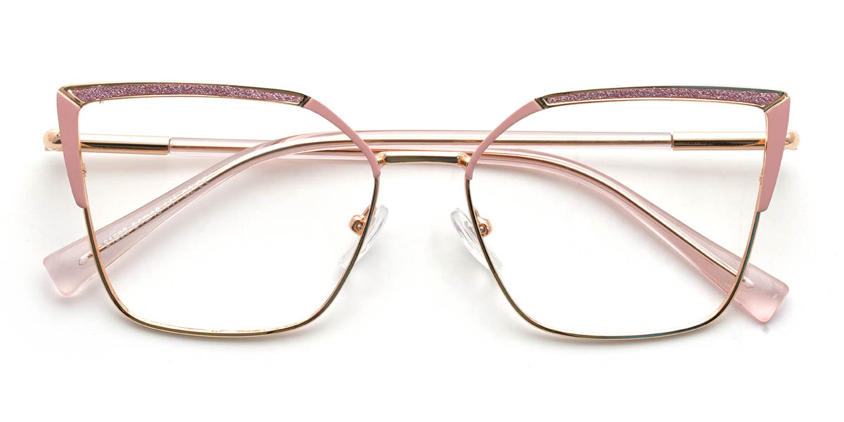 Arany rózsaszín Humaira Szemüveg - Cat Eye Glasses