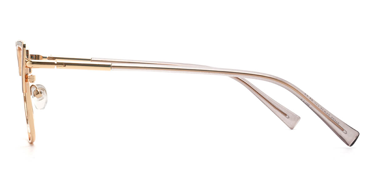 Gold Grey Humaira Glasses - Cat Eye Glasses