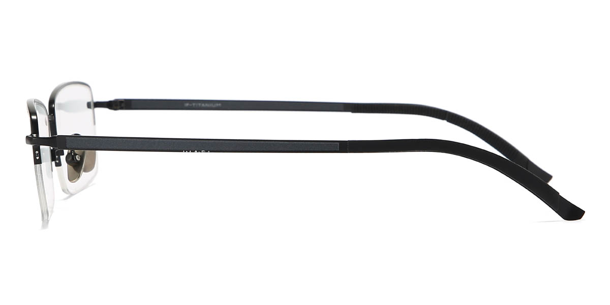 Black Evelin Glasses - Rectangle Glasses