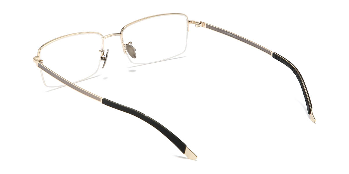 Gold Evelin Glasses - Rectangle Glasses