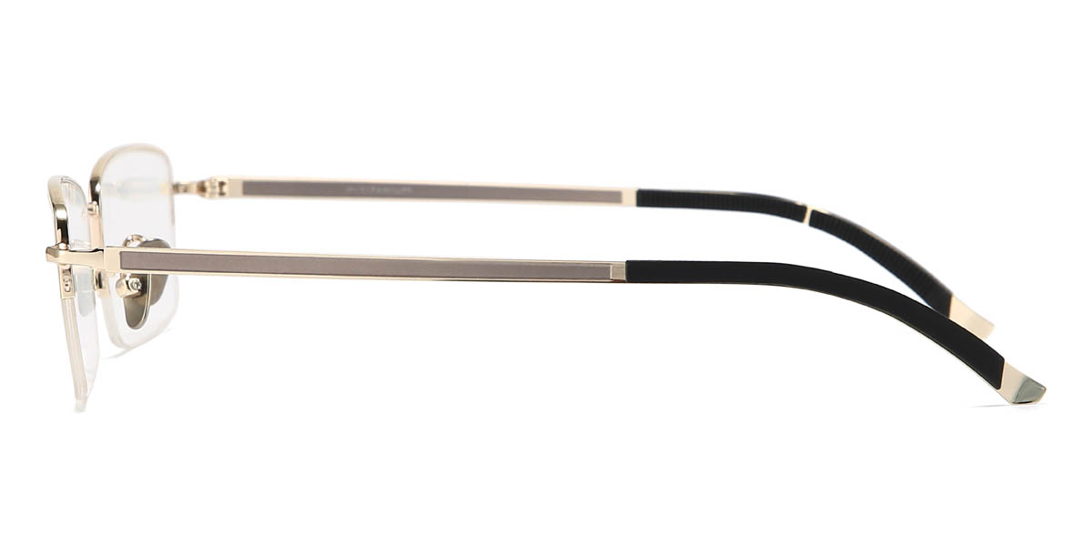 Gold Evelin Glasses - Rectangle Glasses