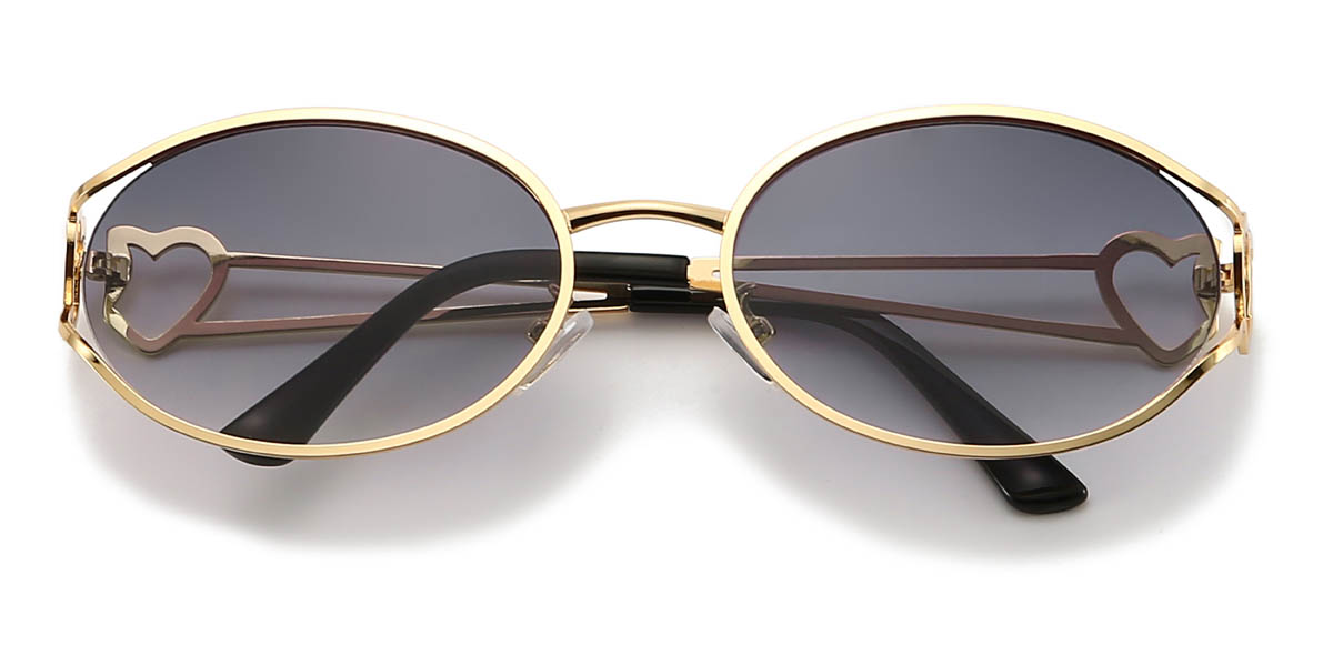 Gold Gradual Grau Varnika Brille - Oval Sunglasses