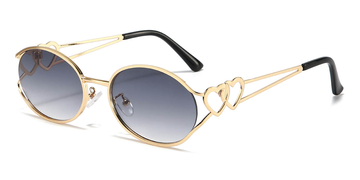 Gold Gradual Grau Varnika Brille - Oval Sunglasses