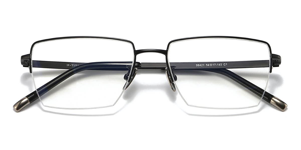 Black Christos Glasses - Rectangle Glasses