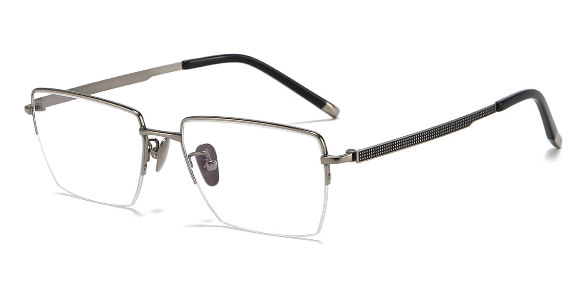 Silver Christos Glasses - Rectangle Glasses