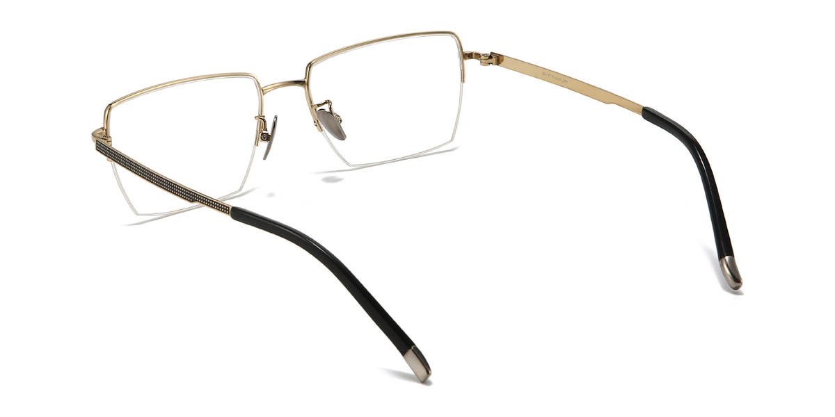 Gold Christos Glasses - Rectangle Glasses