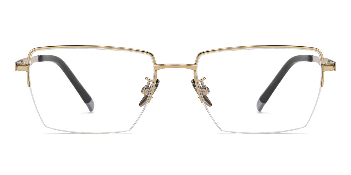 Gold Christos - Rectangle Glasses