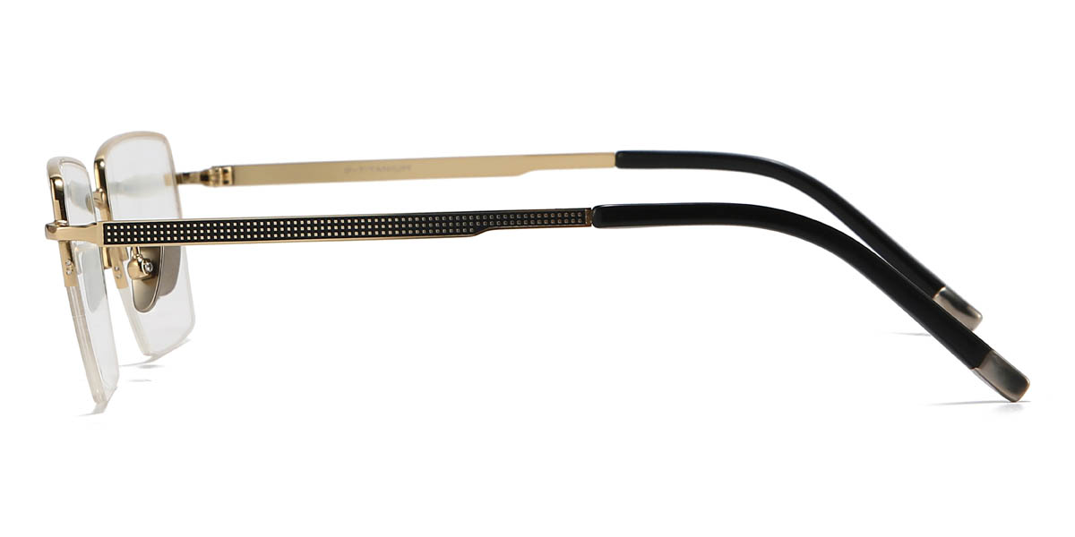 Gold Christos Glasses - Rectangle Glasses