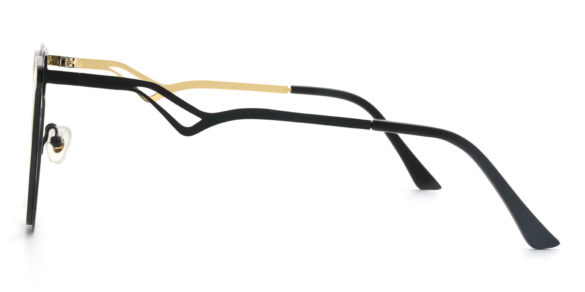 Gold Black Zahmir Glasses - Square Glasses