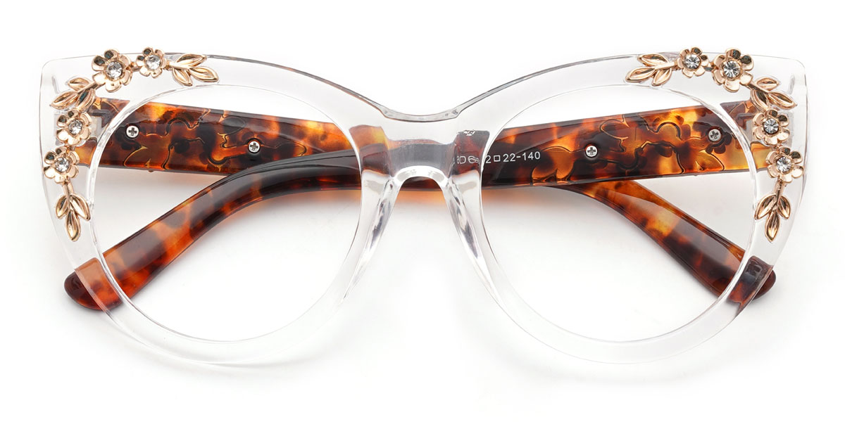 Clear Kalena Glasses - Cat Eye Glasses