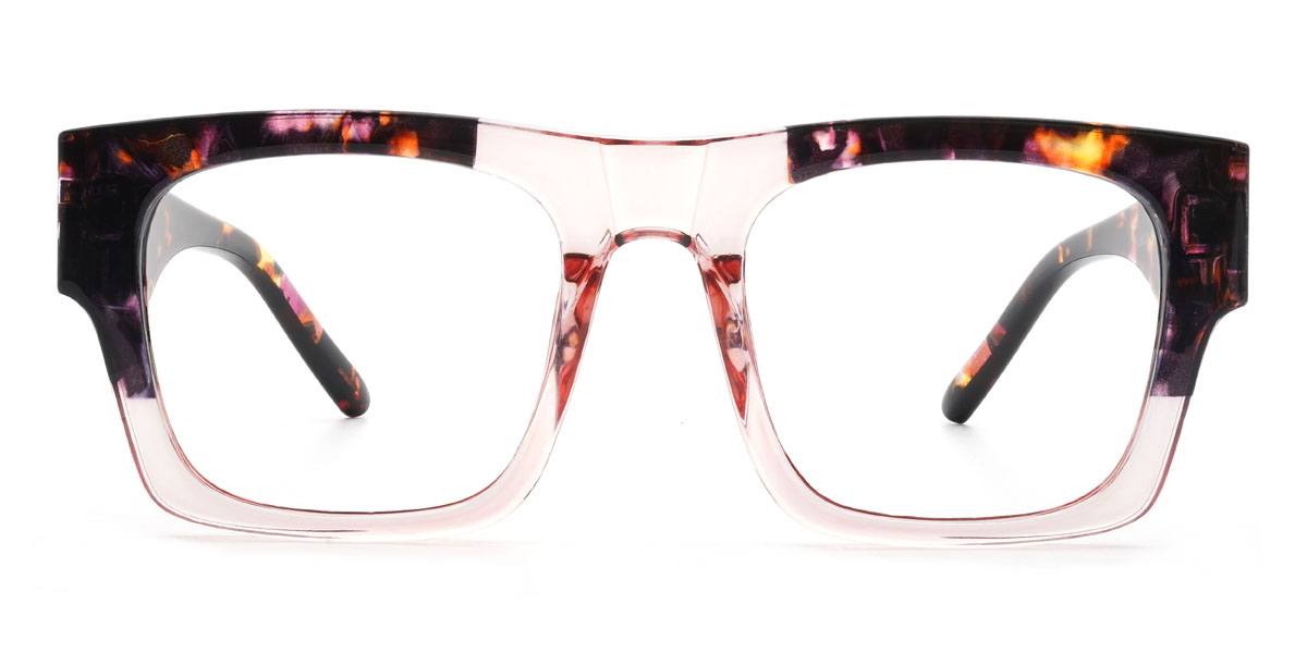 Pink Pink Tortoiseshell Remmy - Square Glasses
