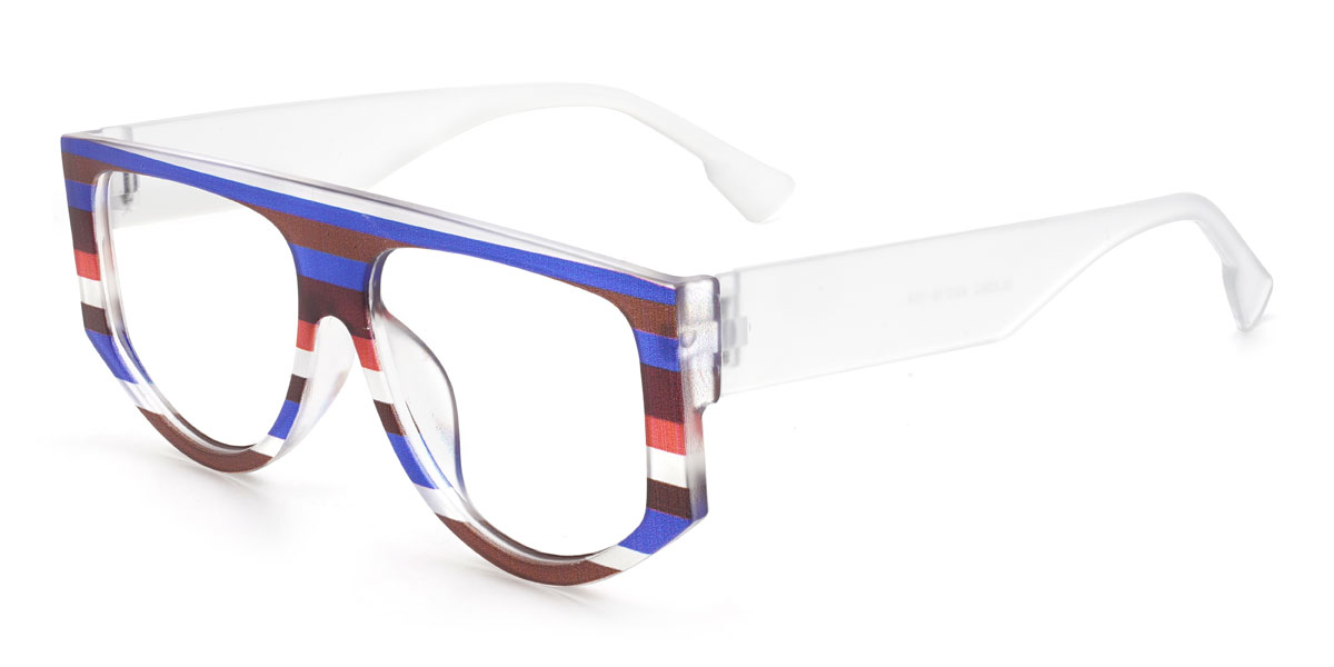 Kék barna piros fehér Ifeoluwa Szemüveg - Aviator Glasses