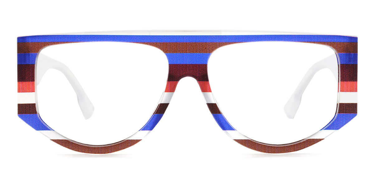 Kék barna piros fehér Ifeoluwa Szemüveg - Aviator Glasses