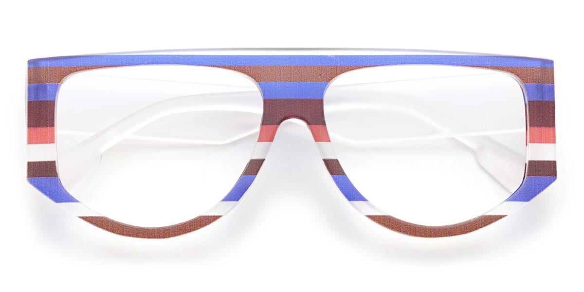 Kék barna piros fehér Ifeoluwa Szemüveg - Aviator Glasses