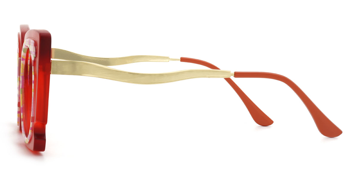 Red Harleen Glasses - Cat Eye Glasses