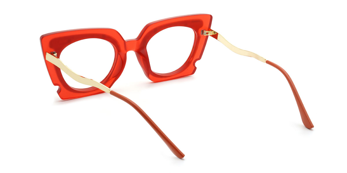 Red Harleen Glasses - Cat Eye Glasses