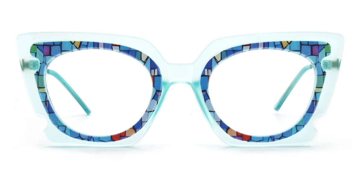 Blue Harleen Glasses - Cat Eye Glasses
