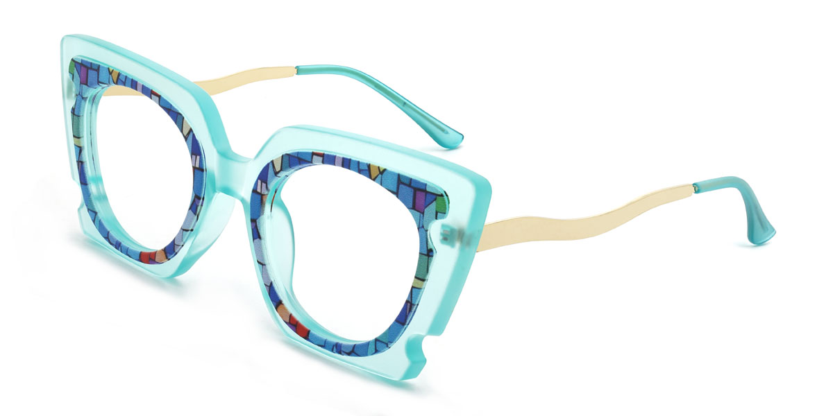 Blue Harleen Glasses - Cat Eye Glasses
