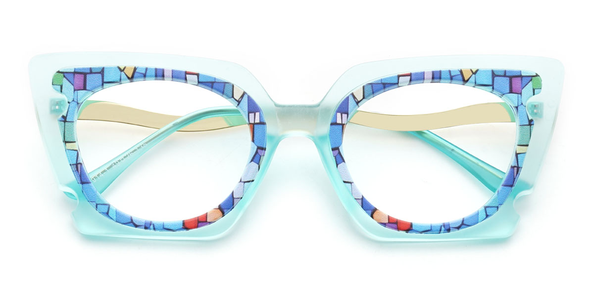 Blue Harleen Glasses - Cat Eye Glasses