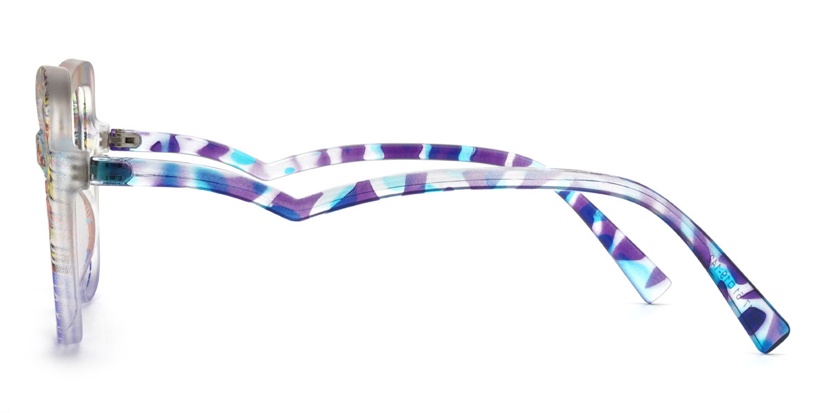Blue Graffiti Emeline Glasses - Cat Eye Glasses