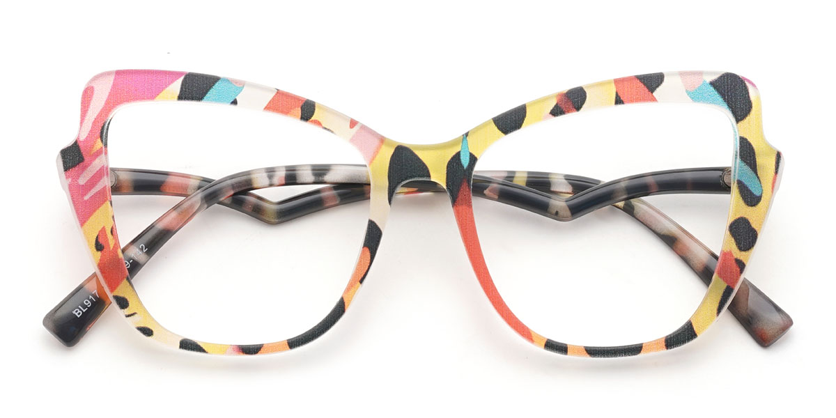 Grafiti rosa Emeline Gafas - Cat Eye Glasses