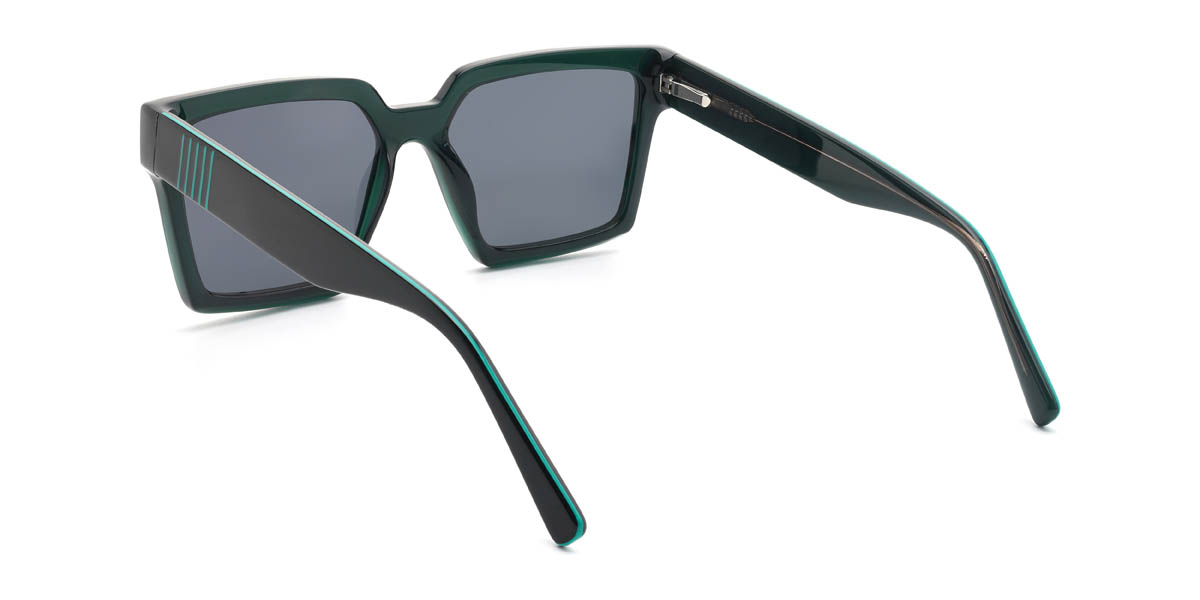 Green Grey Aubriana Glasses - Square Sunglasses