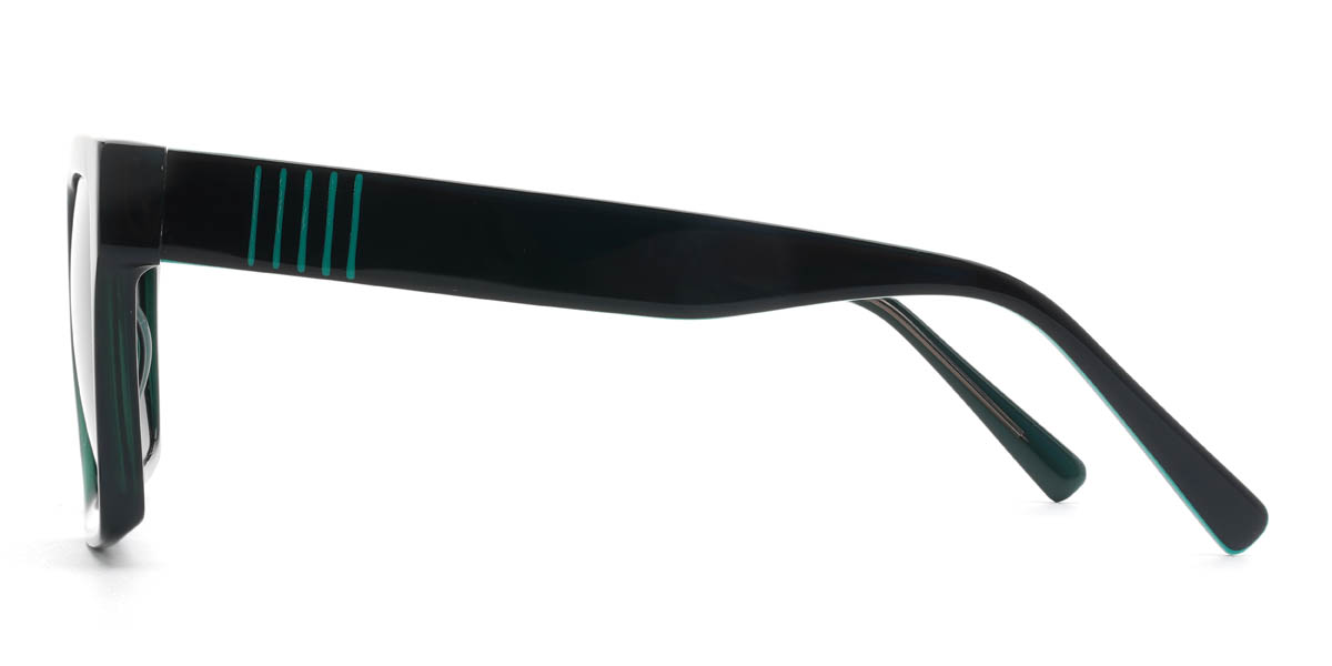 Green Grey Aubriana Glasses - Square Sunglasses