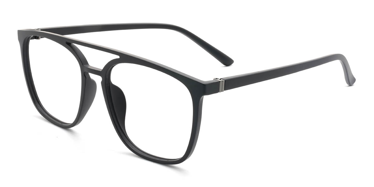 Matte Black Clarissa Glasses - Aviator Glasses