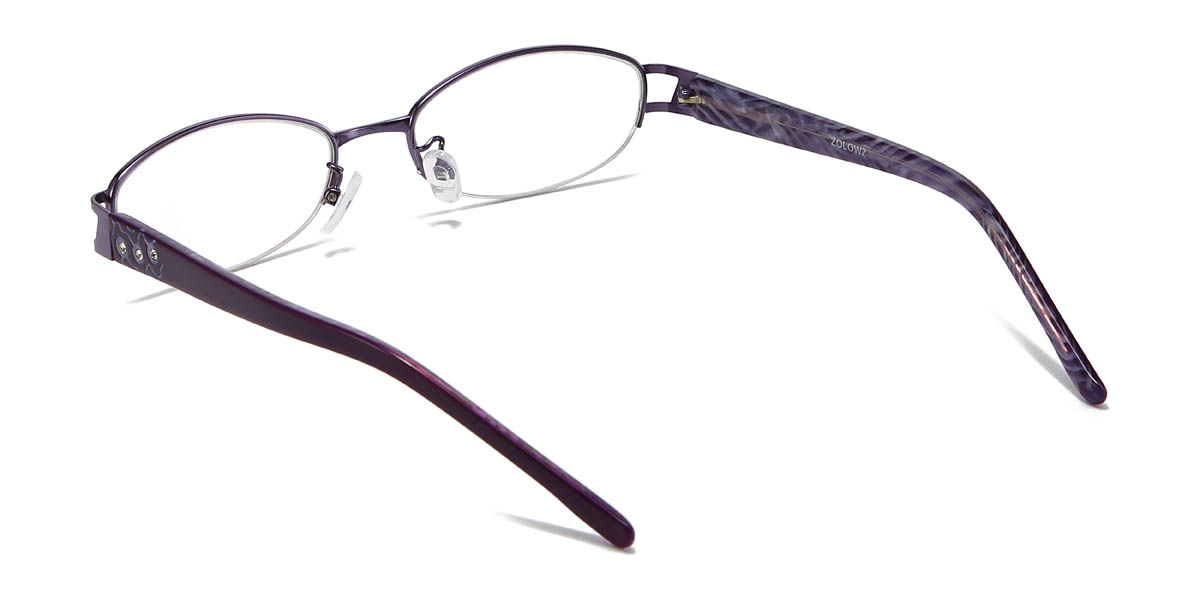 Purple Arianny Glasses - Oval Glasses