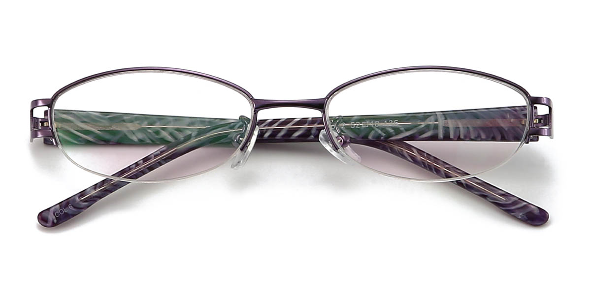 Purple Arianny Glasses - Oval Glasses