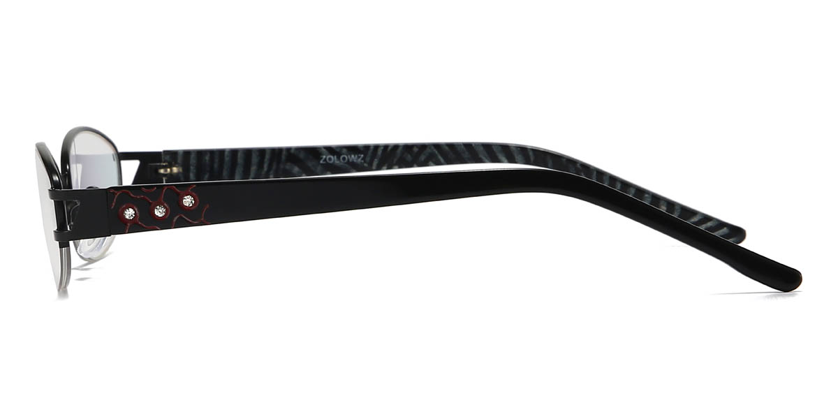 Black Arianny Glasses - Oval Glasses