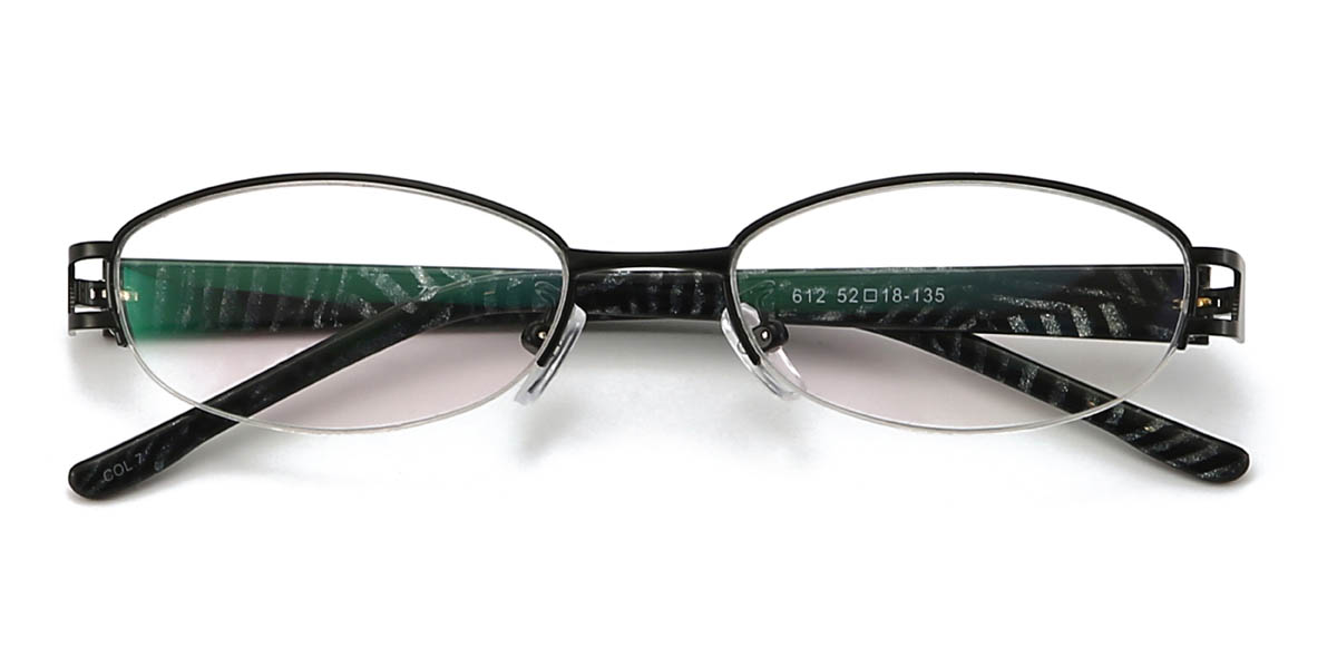Black Arianny Glasses - Oval Glasses